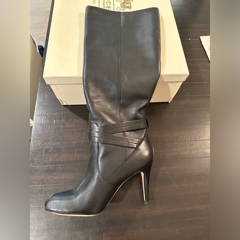 Coach. High heel boots. Size 8.5. - Picture 2 of 5
